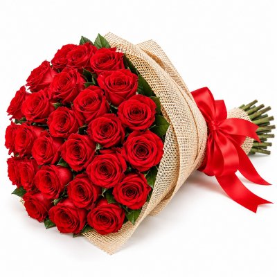 Bouquet of 25 Red Roses