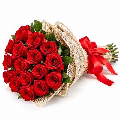Bouquet of 15 Red Roses